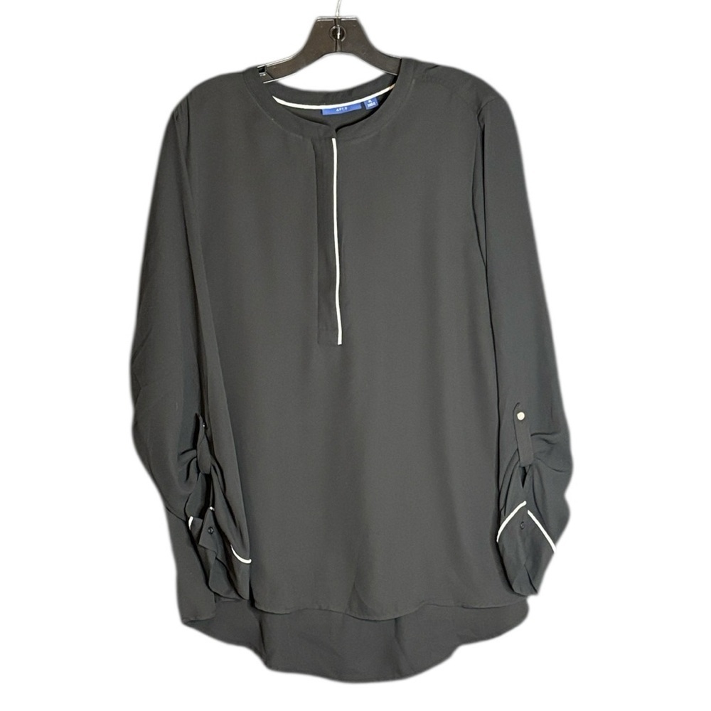 Apt. 9 Black office, corporate, work blouse